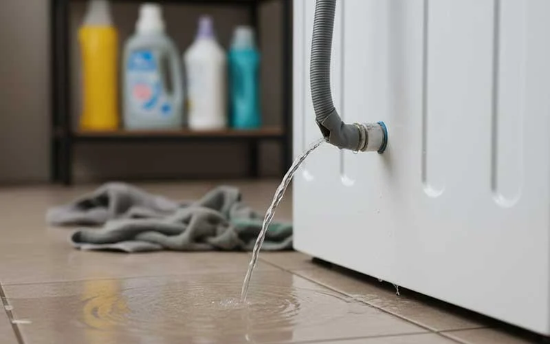 علت نشت آب از زیر ماشین لباسشویی دوو